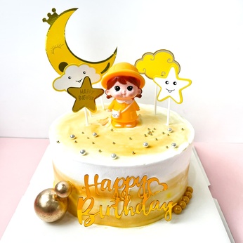 Bánh Sinh Nhật Bé Gái Đeo Túi Đáng Yêu