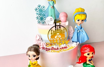 Top những chiếc bánh sinh nhật công chúa được yêu thích