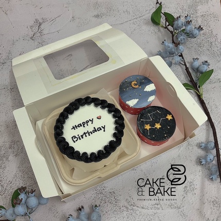 Set Bento cupcake "Bầu trời đêm"