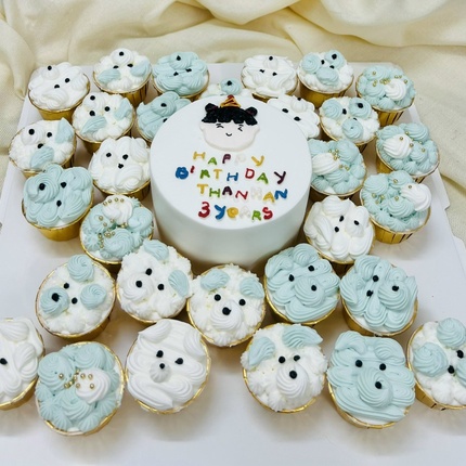 Set cupcake Bó hoa mùa xuân