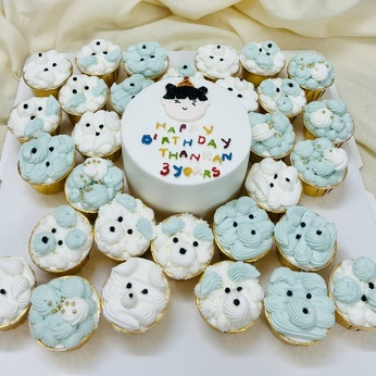 Set cupcake Bó hoa mùa xuân