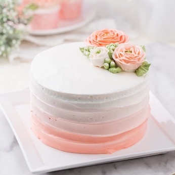 Bánh hoa kem tươi Hàn Quốc