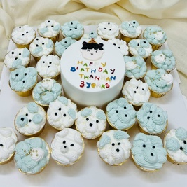 Set cupcake Bó hoa mùa xuân