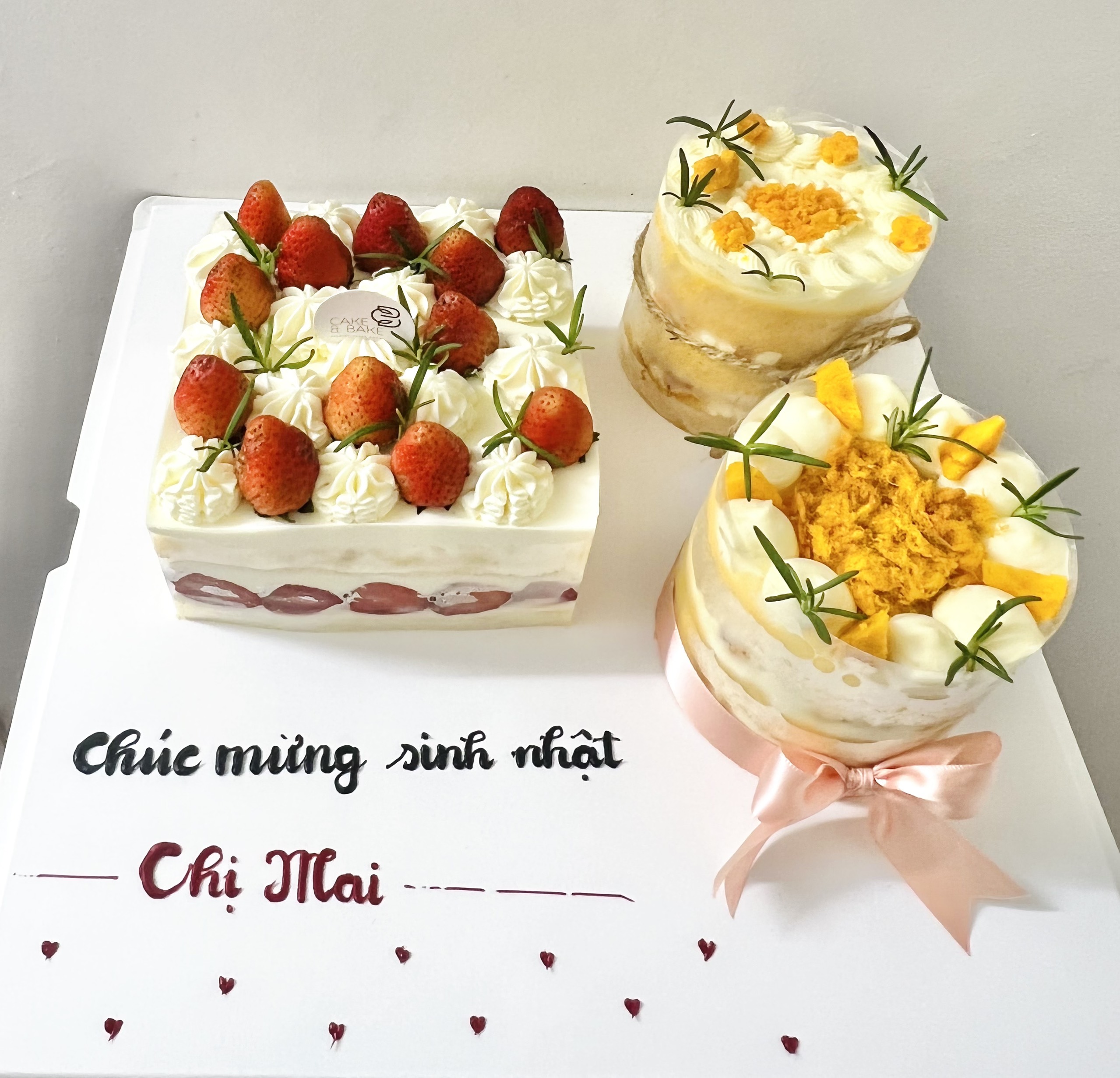 Bánh kem sinh nhật tạo hình mặt người chúc mừng sinh nhật bố (Mẫu 51810) -  FRIENDSHIP CAKES & GIFT